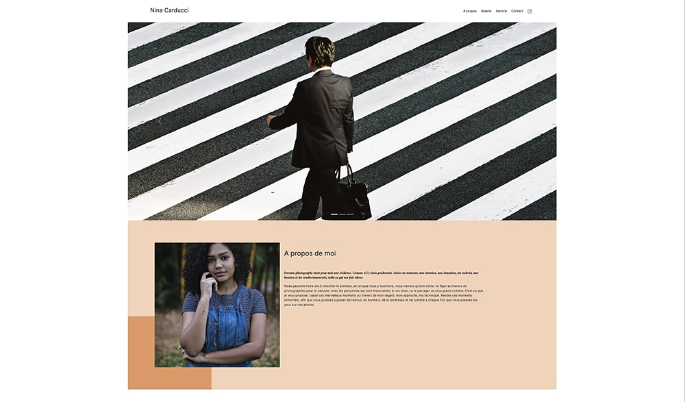 Projet Nina Carducci, optimisation du site
